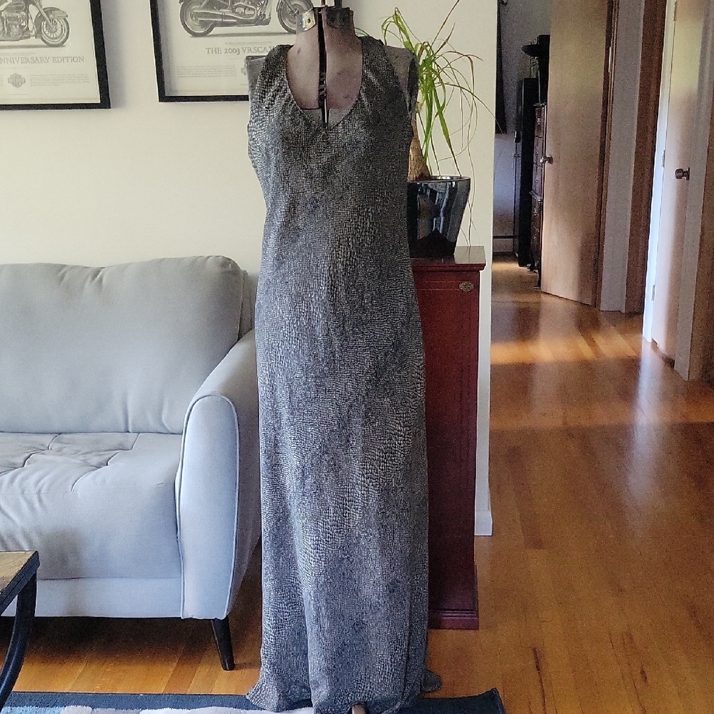 Positive Attitude Maxi Dress Gray  16  Y2K